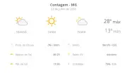 Previsão do tempo em Contagem: quinta-feira (23) com sol e névoa
