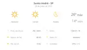 Previsão do tempo em Santo André: sol e sem nuvens nesta terça-feira