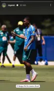 Rayan brinca com calor em treino da seleção e compara Nova Jersey a Bangu