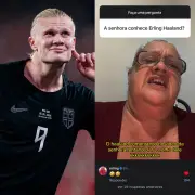 Senhora viraliza ao errar nome de Haaland e jogador reage