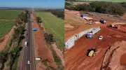 SP-255: obras de duplicação entre Araraquara e Dourado têm 'Pare e Siga'