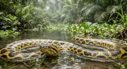 Sucuri-amarela: a 'versão compacta' que evoluiu para sobreviver às secas do Pantanal