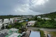 Supertufão Bavi causa grandes danos na Ilha de Rota, no Pacífico