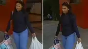 Suspeita de matar casal em BH é vista em câmera carregando sacolas