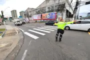 Teste de trânsito na avenida Pedro Teixeira em Manaus avalia contrafluxo