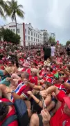 Torcida da Noruega ganha 'Dia Oljeberget' em Miami antes de jogo contra Inglaterra