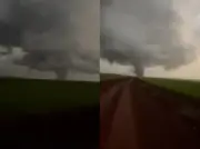 Tornado devastador em Giruá, RS, causado por supercélula de tempestade