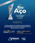Troféu Rio de Aço 2026 premia empresas e lideranças do setor siderúrgico