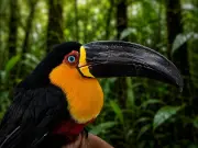 Tucano atropelado na BR-040 recupera visão após cirurgia de catarata