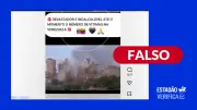 Vídeo falso mostra prédios desabando na Venezuela; imagens são de IA
