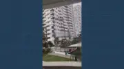 Ventos de 100 km/h prendem três em andaime no Rio; duas mortes