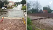 Ventos de até 113,8 km/h destelham casas e deixam 19 desalojados no RS