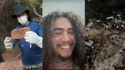 Whindersson Nunes inicia mutirão para limpar riacho em Bom Jesus (PI)
