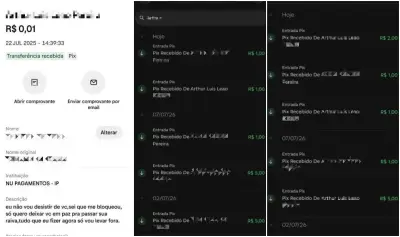 Bombeiro preso por perseguir ex usava Pix para ameaçar