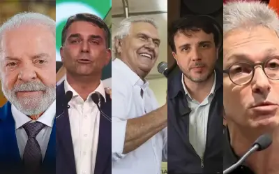 Convenções 2026: Lula, Flávio, Caiado, Zema e Renan lançam candidaturas