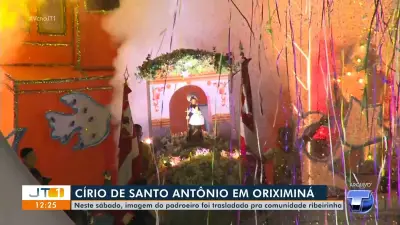 Círio de Santo Antônio: trasladação leva imagem a comunidade ribeirinha em Oriximiná