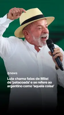 Milei volta a chamar Lula de ladrão e corrupto em entrevista