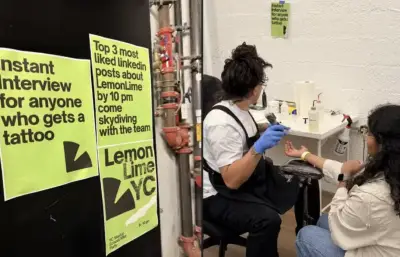 Startup oferece vaga em troca de tatuagem da marca