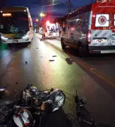 Acidente entre moto e ônibus mata um e fere outro em Montes Claros