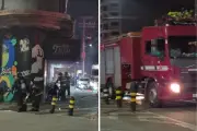 Incêndio atinge pastelaria em Praia Grande, SP; cozinha fica destruída