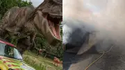 Incêndio em zoológico inglês fecha parque e mobiliza bombeiros