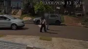 Mulher faz sinal de socorro, é salva e agressor é preso no PR