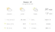 Previsão do tempo em Osasco: domingo com sol e máxima de 26°C