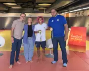 Rafaela Silva e Rafael Silva no Hello, La do SporTV