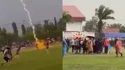 Raio mata jogador de 24 anos e fere 12 na Tailândia