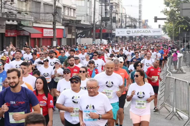 39ª edição dos 10 Km Tribuna FM interdita ruas de Santos: veja rotas alternativas