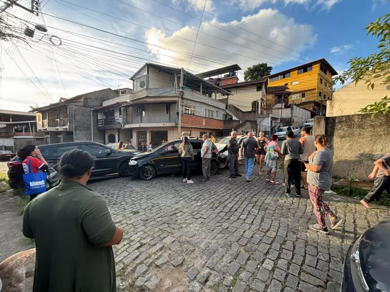 Acidente em Nova Friburgo: Carro desgovernado atinge crianças e adolescente