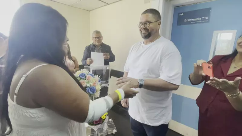 Amor além das circunstâncias: Casal se casa no hospital após noiva ser internada antes da cerimônia no Rio