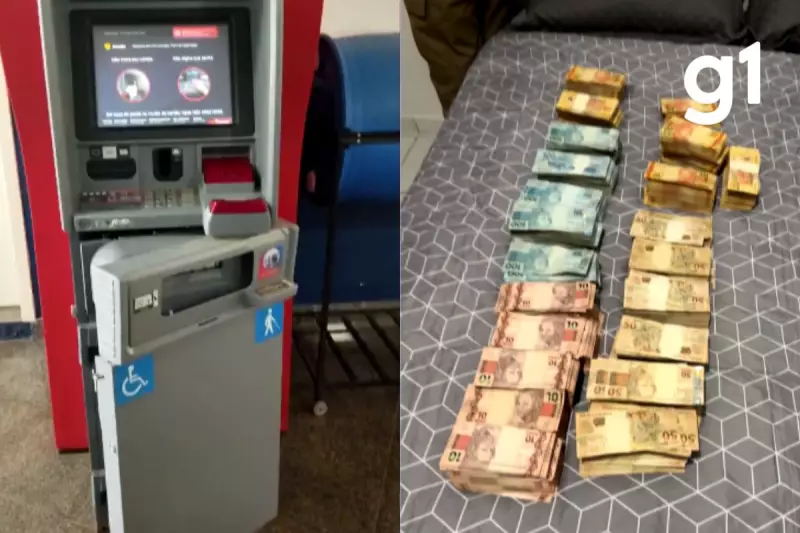 Assalto ousado em MT: Criminosos roubam R$ 300 mil de caixa eletrônico com ajuda de dono de empresa de segurança