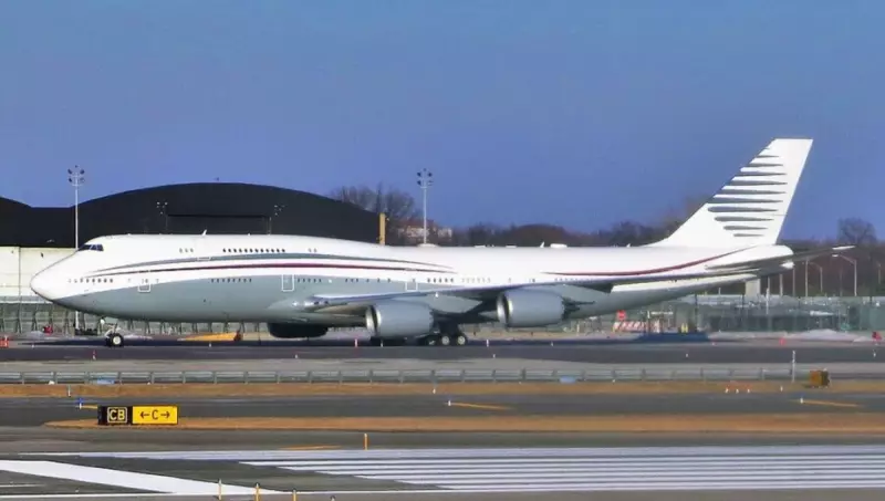 Boeing 747 de Trump não foi presente, mas pedido da Casa Branca ao Catar, revela jornalista