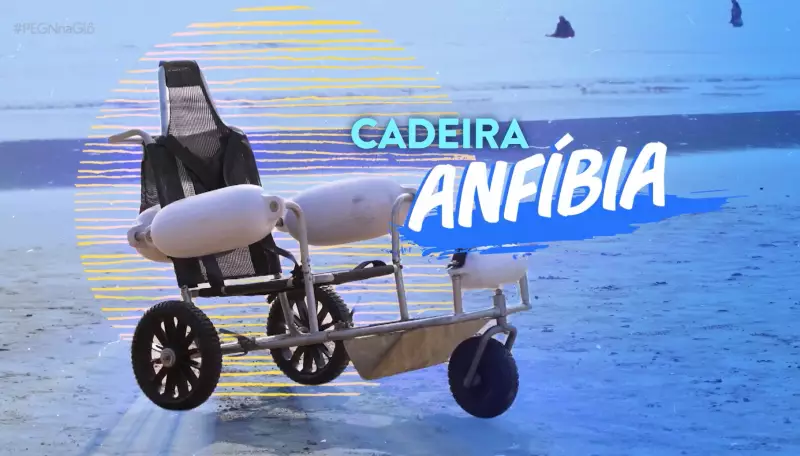 Cadeira de rodas anfíbia revoluciona acessibilidade: PCDs agora podem aproveitar o mar com segurança
