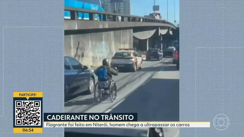 Cadeirante enfrenta trânsito caótico em Niterói: um alerta sobre acessibilidade urbana