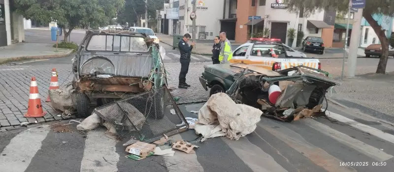 Carro de empresa com 38 multas é partido ao meio em grave acidente na região de Campinas
