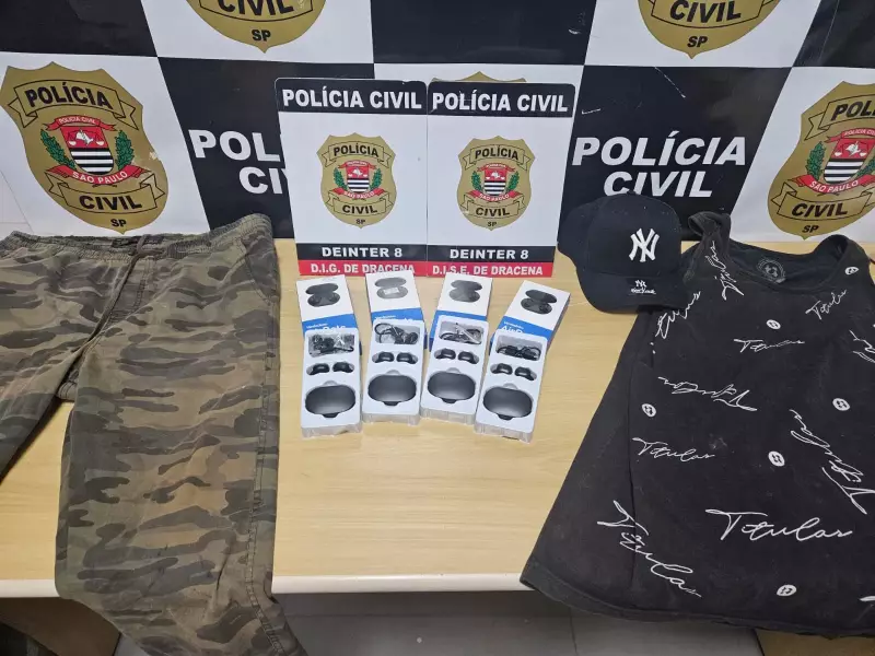 Casal é flagrado em ação de furto em Dracena: veja como os objetos foram recuperados