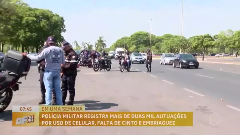DF sob controle: PM intensifica operações e aplica mais de 2 mil multas de trânsito