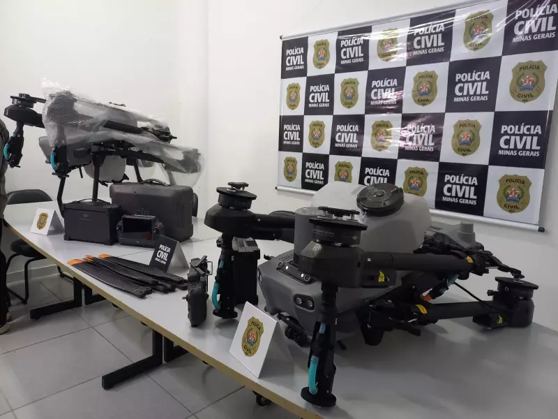 Drones de alto valor roubados no Tocantins são apreendidos em assistência técnica de Uberlândia