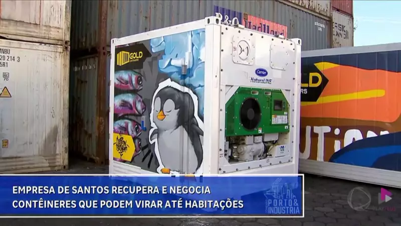 Empresa de Santos transforma contêineres em moradias sustentáveis e econômicas