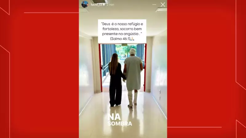 Ex-jogador Lúcio aparece enfaixado após acidente com lareira ecológica: veja a primeira foto