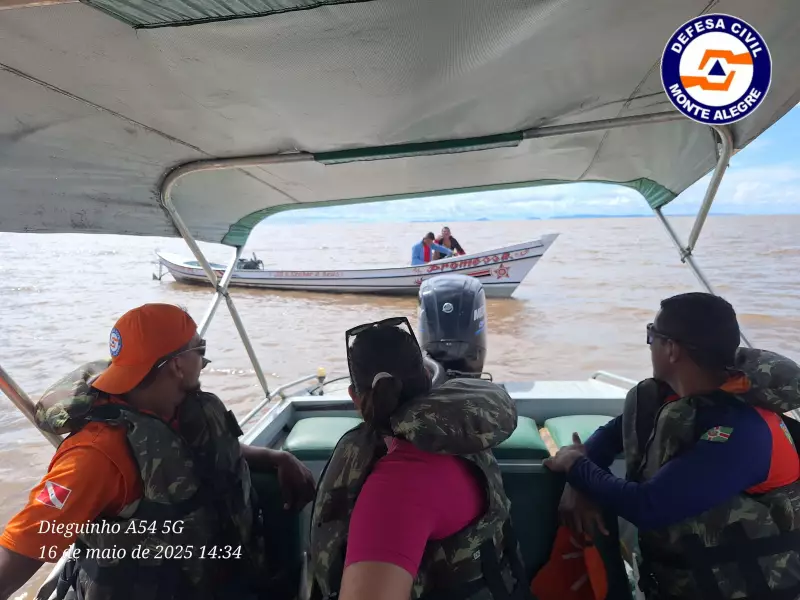 Família desaparecida no Rio Amazonas é resgatada com vida em comunidade de Monte Alegre