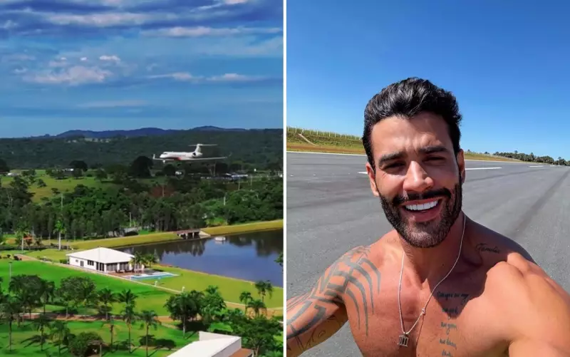Gusttavo Lima revela detalhes luxuosos de aeródromo particular em fazenda em Goiás