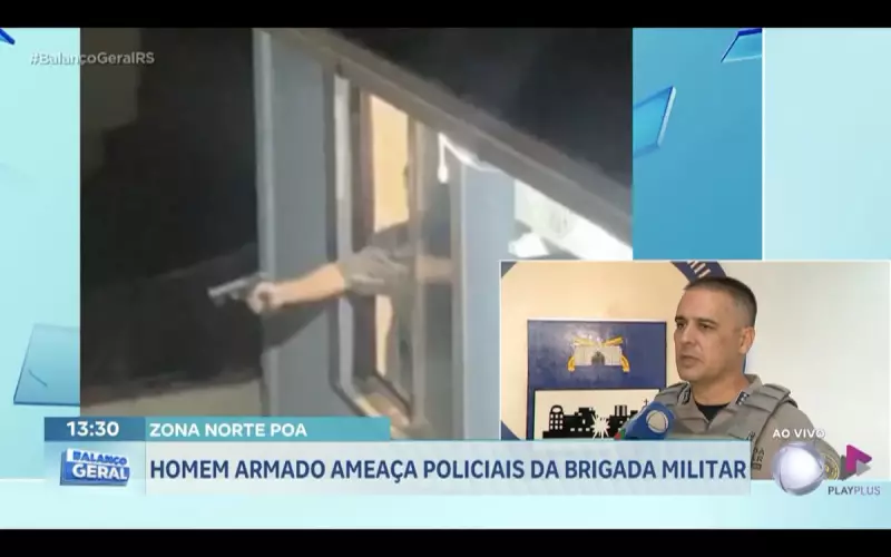 Homem armado ameaça policiais da Brigada Militar em Porto Alegre: confira os detalhes