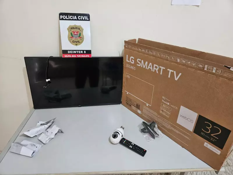 Homem é identificado como suspeito de furtar TV e câmera de haras em Tupi Paulista