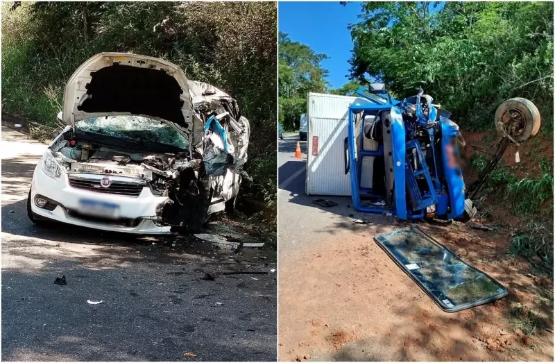 Idosa morre em grave acidente entre carro e caminhão na BR-356: veja detalhes