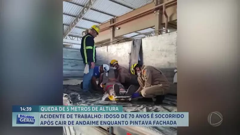 Idoso de 70 anos sofre queda grave de andaime ao pintar casa no Entorno do DF