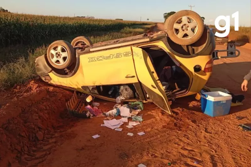Idosos são assassinados a tiros em Mato Grosso; suspeito é preso após capotar carro da vítima