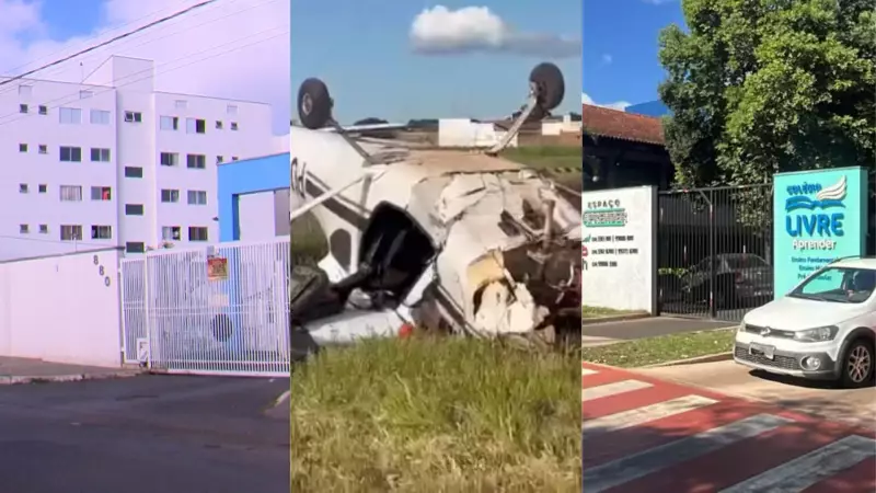 Menino sobrevive após ser arremessado do 5º andar; avião capota no pouso e adolescente é apreendido por morte de aluna